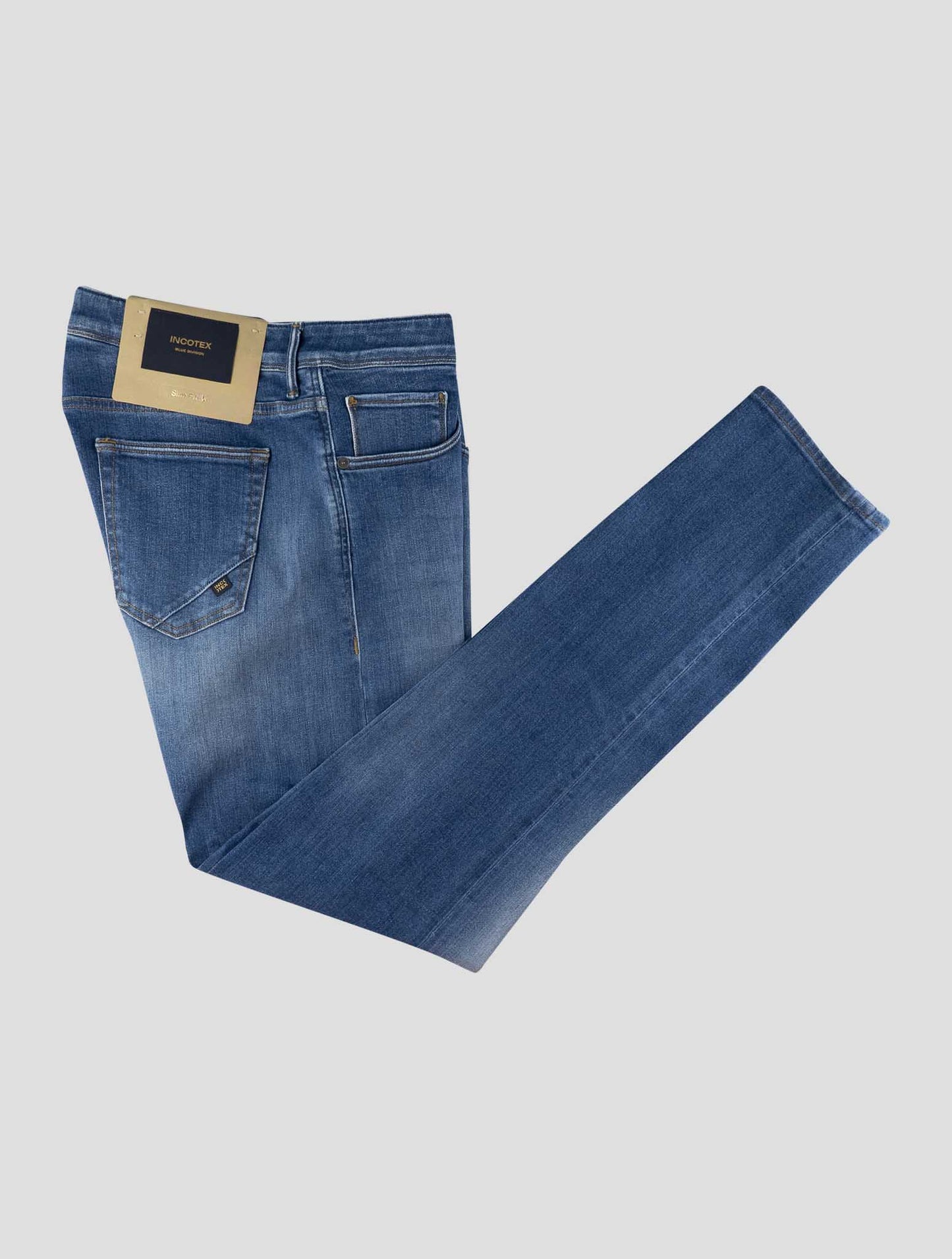Incotex Blue Cotton Els Ea Jeans
