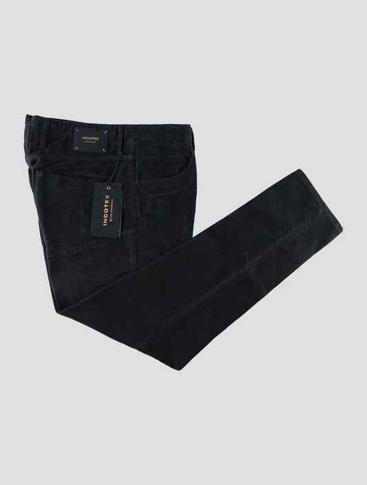 Incotex Blue Cotton Ea Velvet Jeans