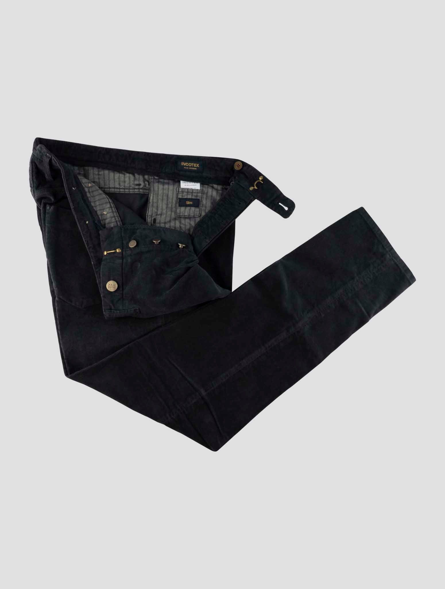 Incotex Blue Cotton Ea Velvet Jeans