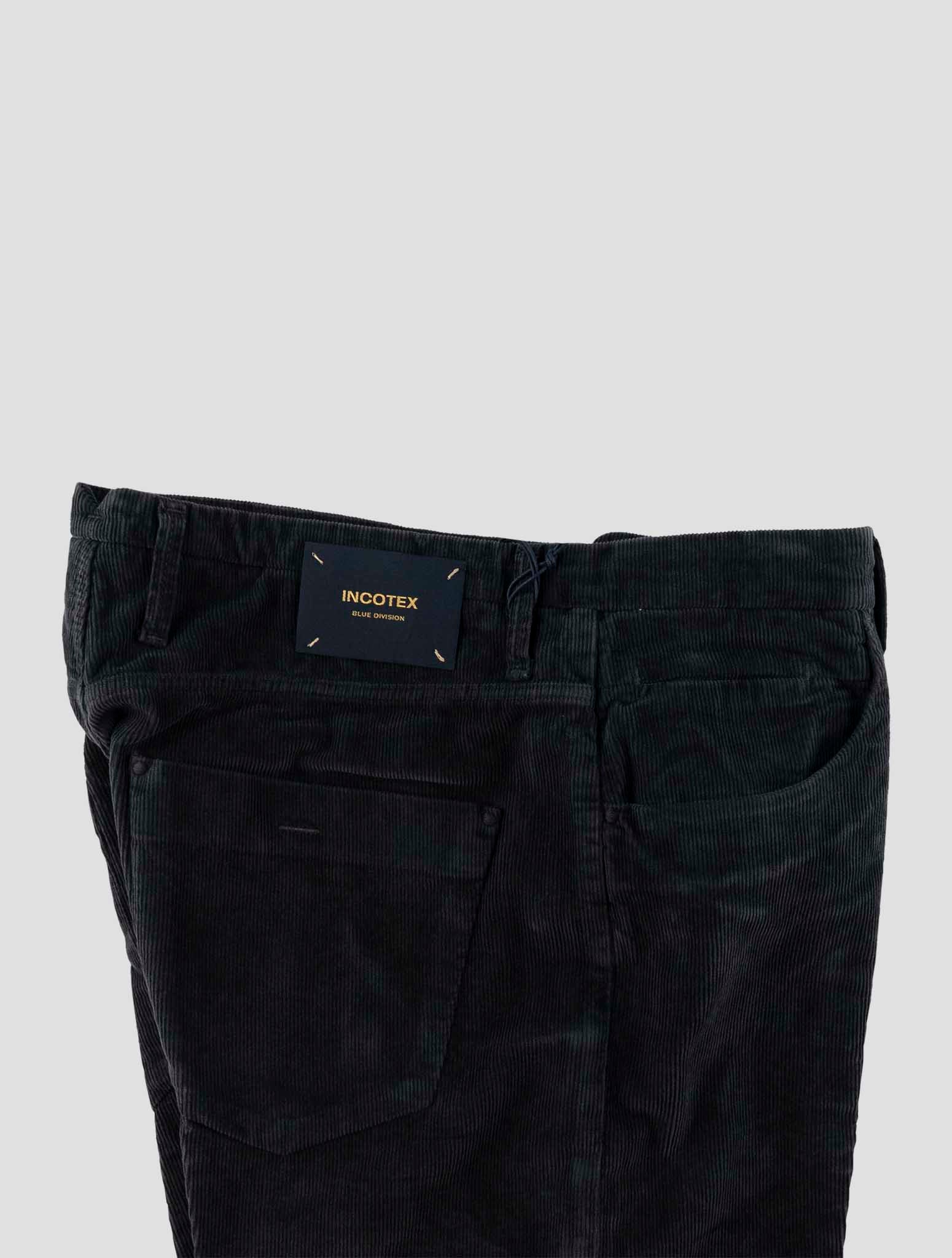 Incotex Blue Cotton Ea Velvet Jeans