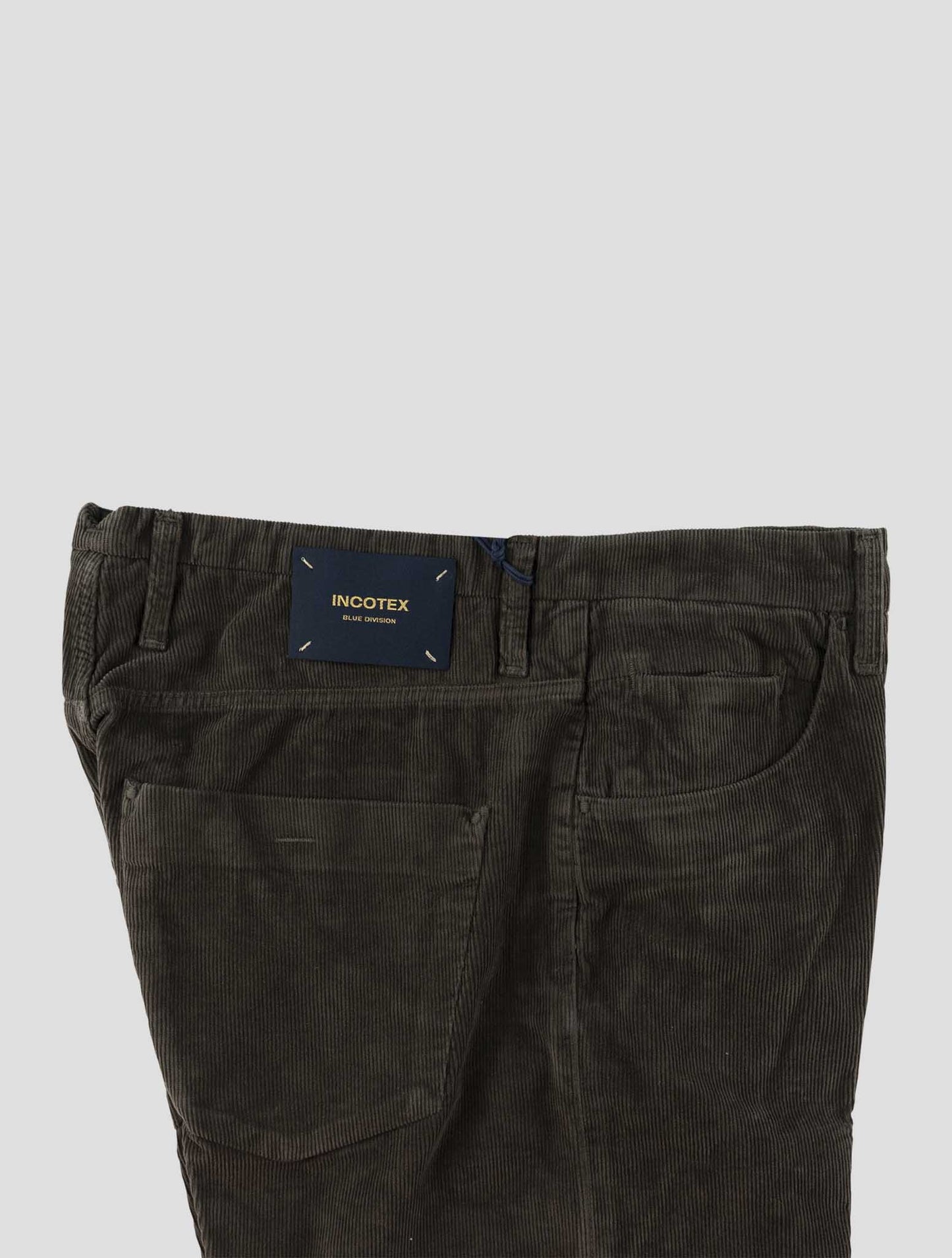 Incotex Brown Cotton Pl Jeans