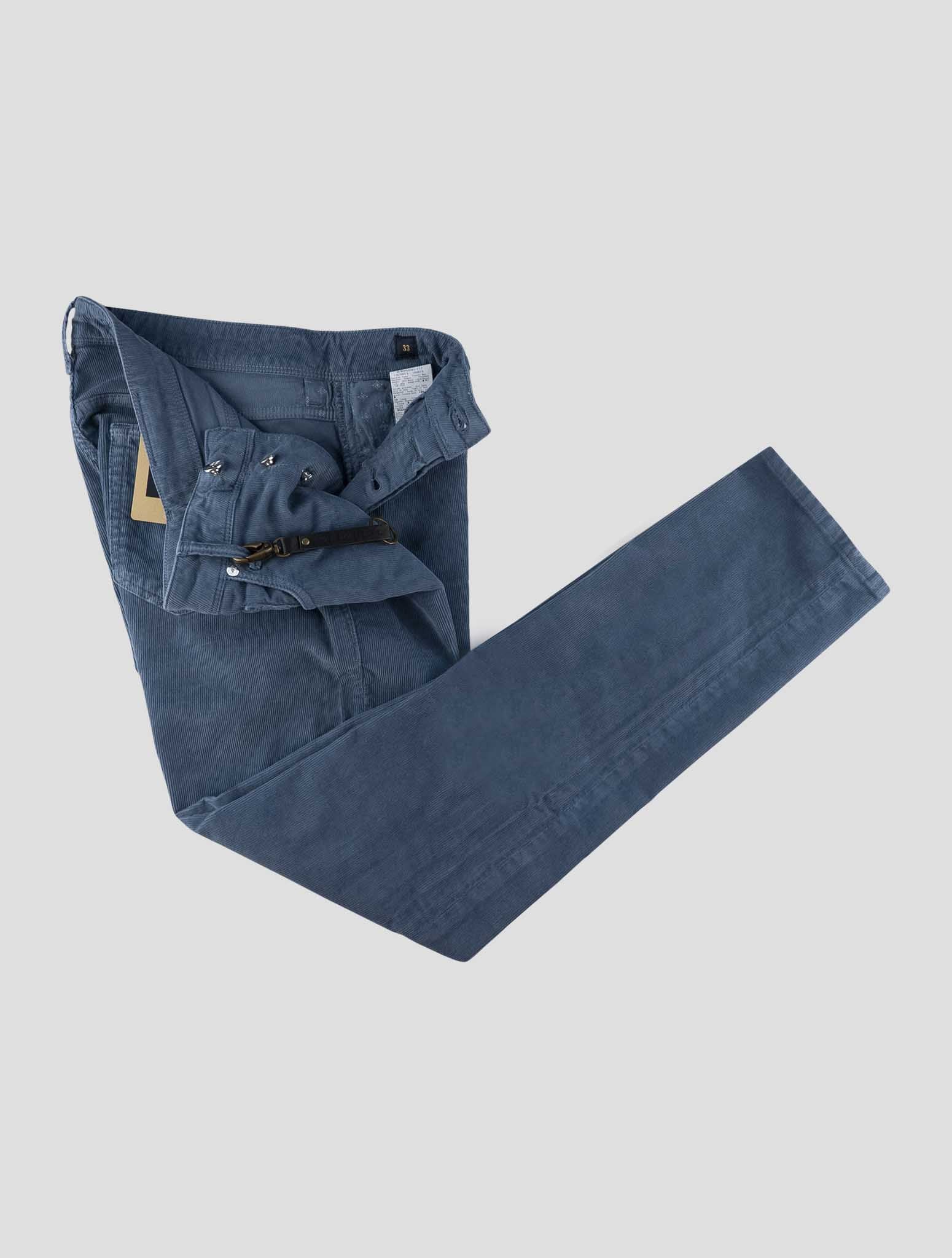 Incotex Light Blue Cotton Ea Velvet Jeans