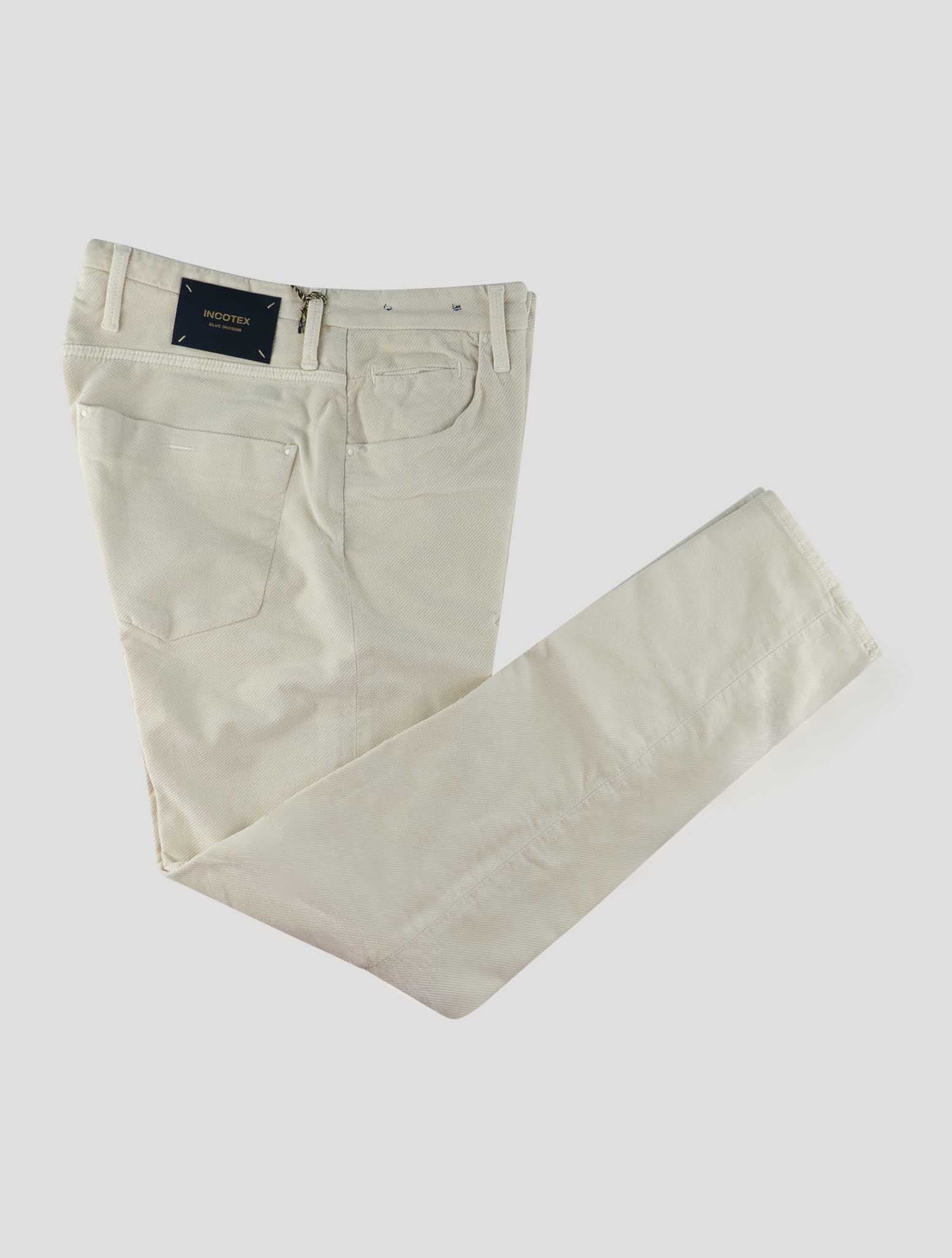 Incotex Beige Cotton Ea Velvet Jeans