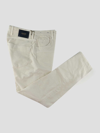 Incotex Beige Cotton Ea Velvet Jeans