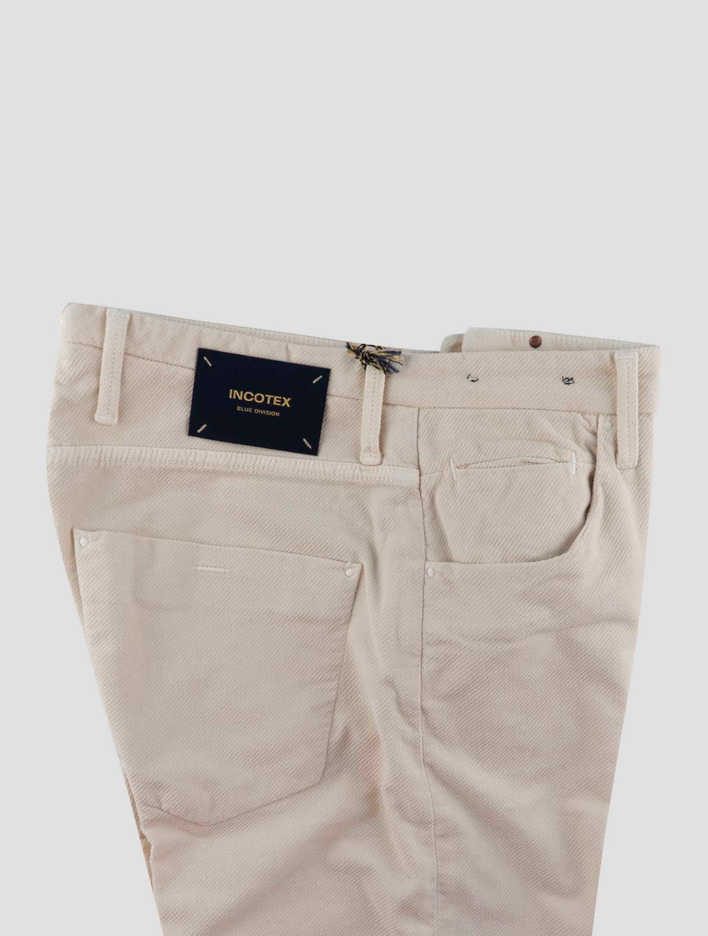 Incotex Beige Cotton Ea Velvet Jeans