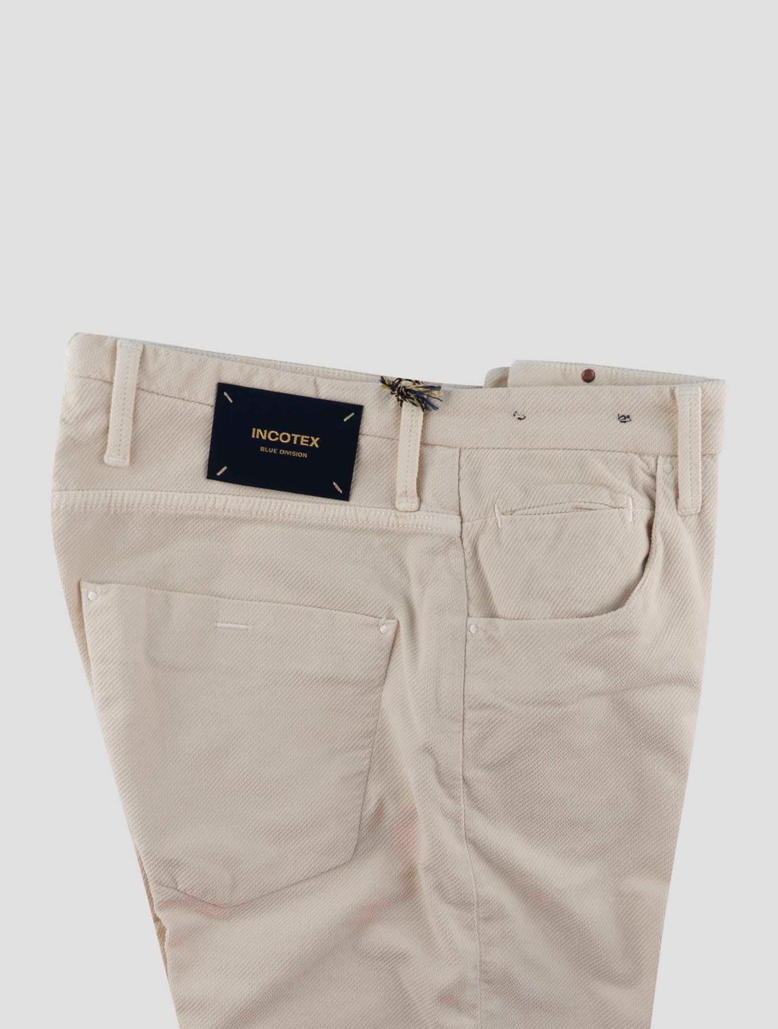 Incotex Beige Cotton Ea Velvet Jeans