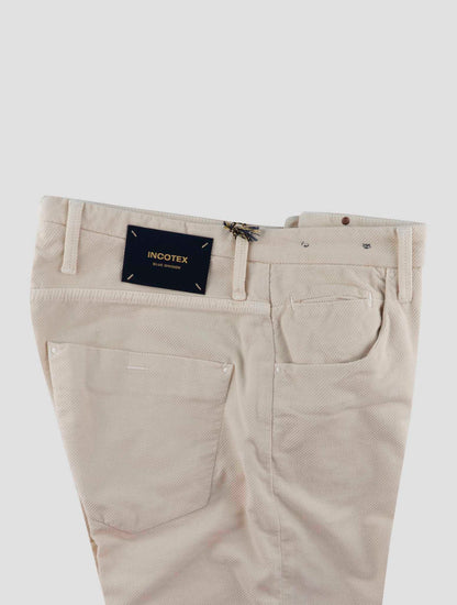 Incotex Beige Cotton Ea Velvet Jeans