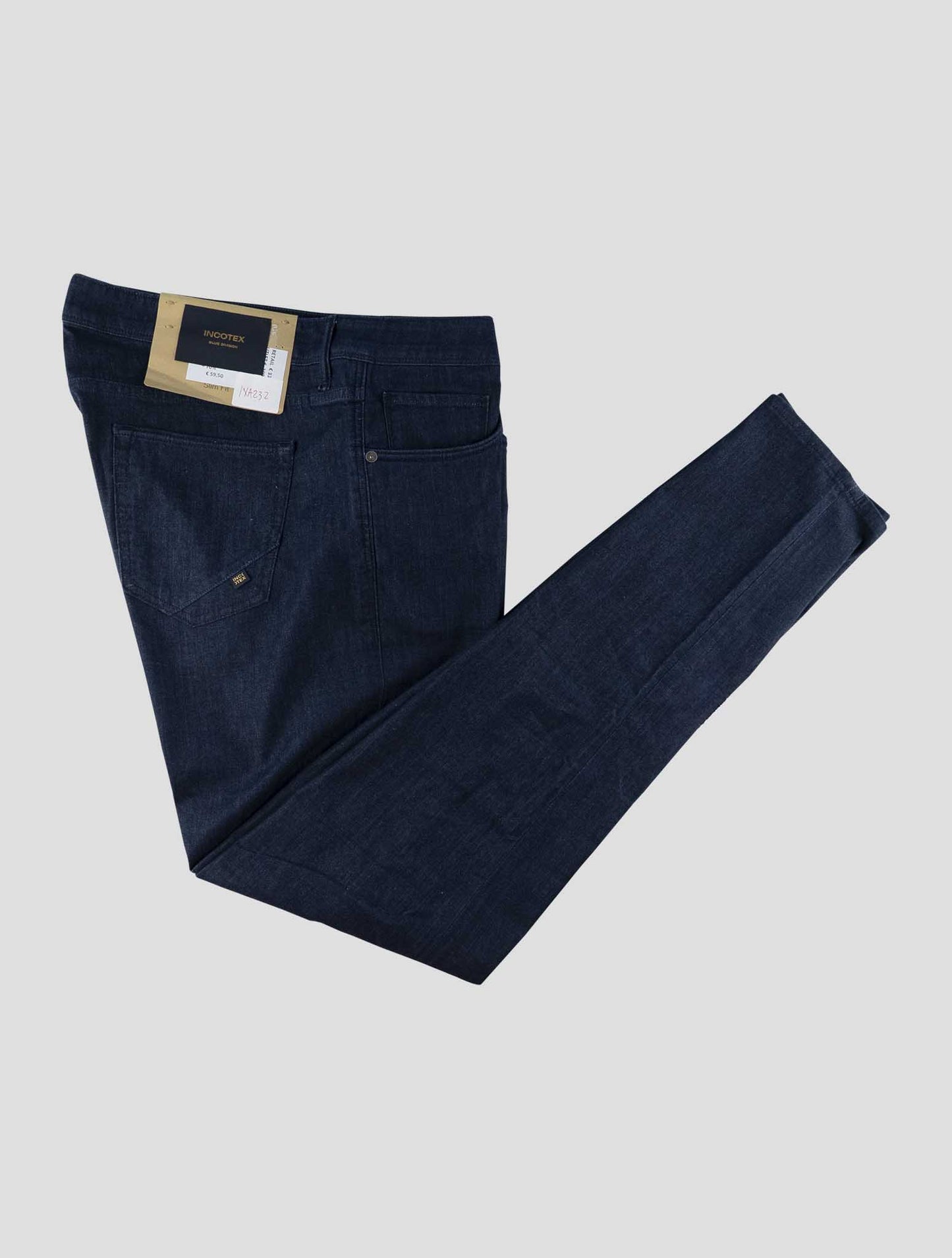 Incotex Blue Cotton Viscose Pl Ea Jeans