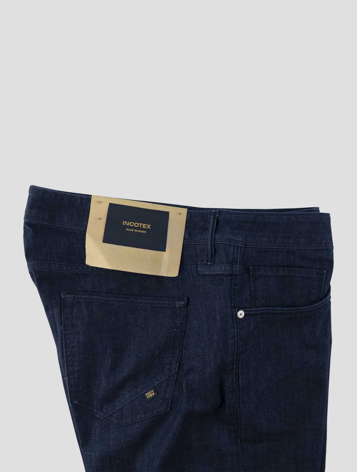 Incotex Blue Cotton Viscose Pl Ea Jeans
