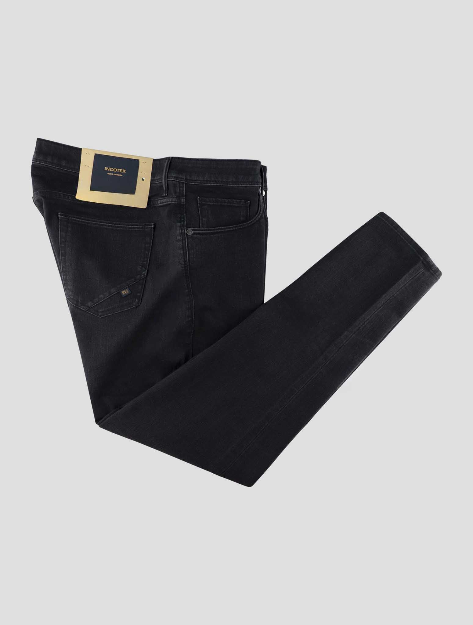 Incotex Black Cotton  Pl Ea Jeans