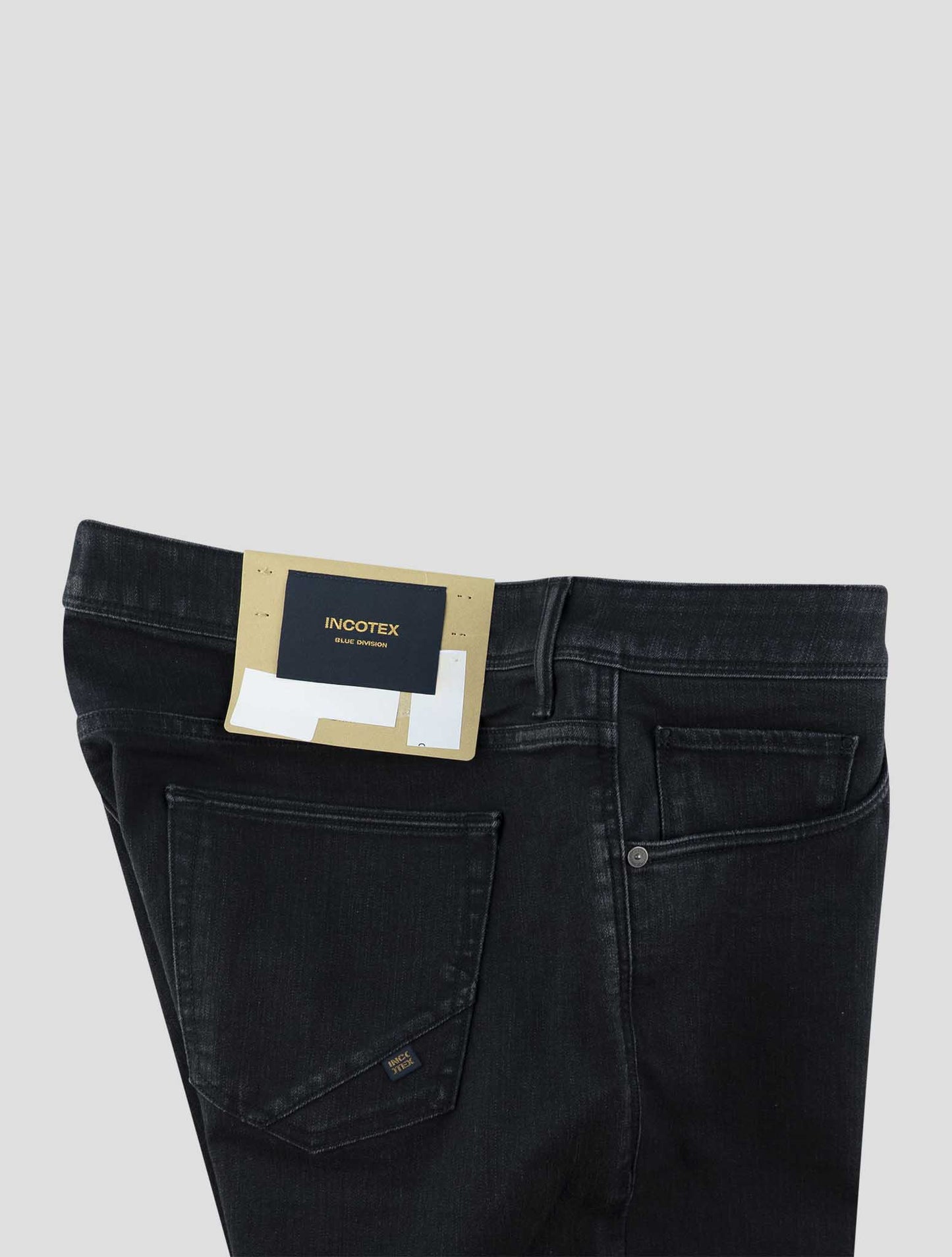 Incotex Black Cotton  Pl Ea Jeans