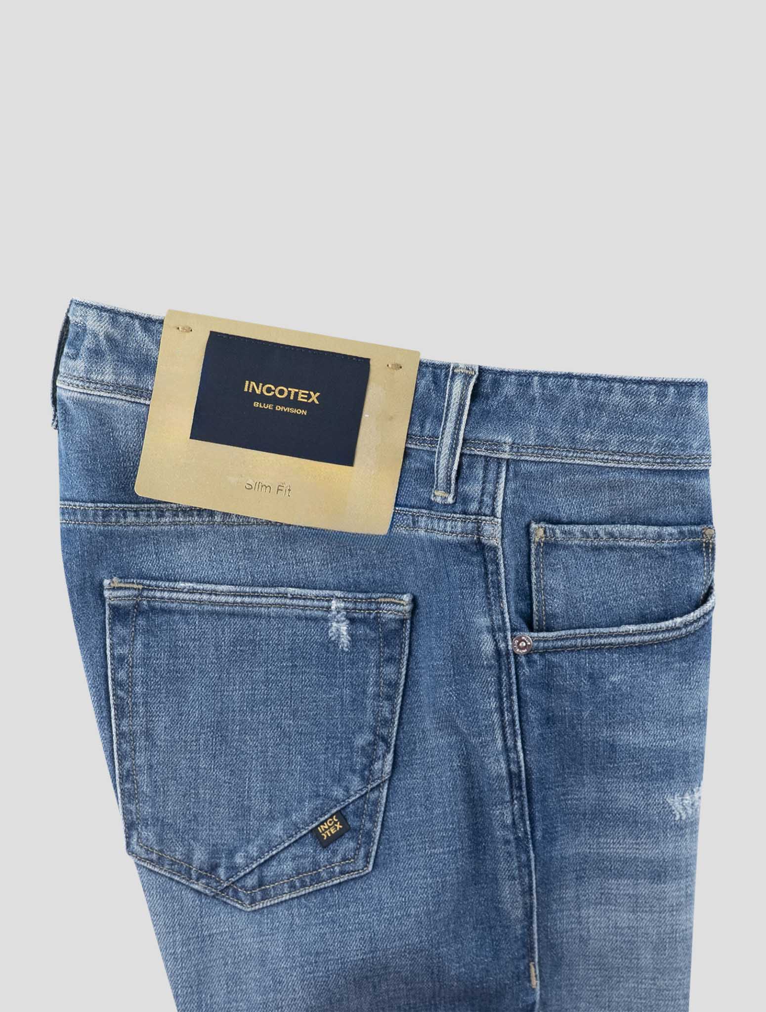 Incotex Blue Cotton Ea Jeans