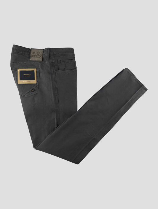 Incotex Gray Modal Cotton Ea Jeans