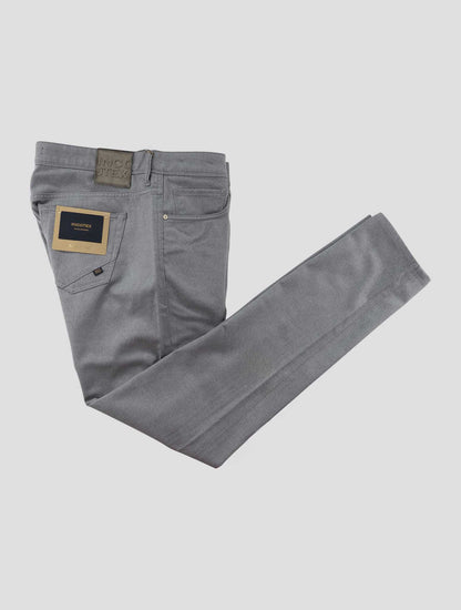 Incotex Light Gray Virgin Wool Cotton Ea Jeans