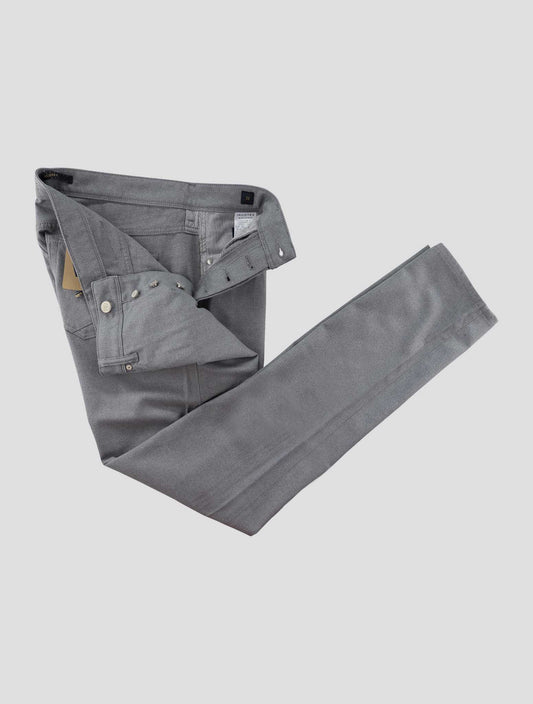 Incotex Light Gray Virgin Wool Cotton Ea Jeans