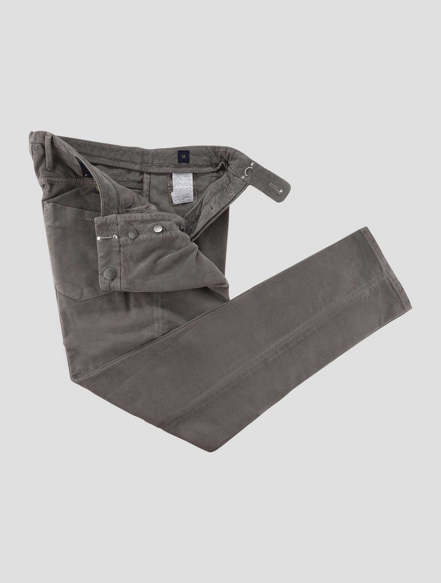 Incotex Gray Cotton Ea Jeans