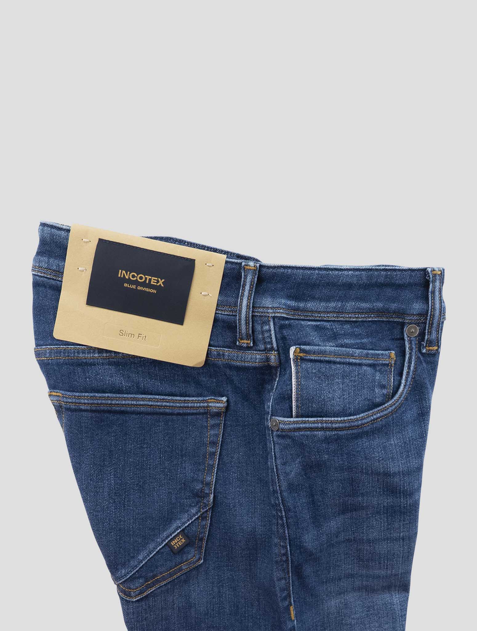 Incotex Blue Cotton Els Ea Jeans