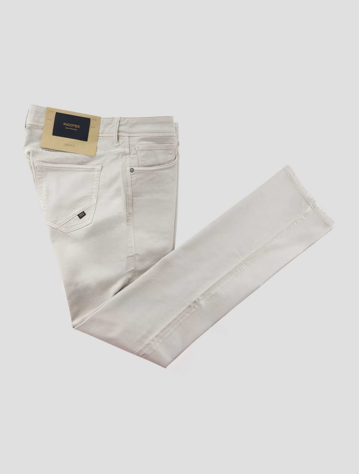 Incotex Light Beige Cotton Ea Jeans