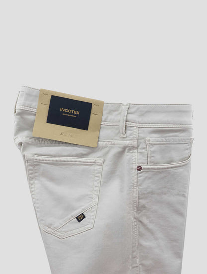 Incotex Light Beige Cotton Ea Jeans