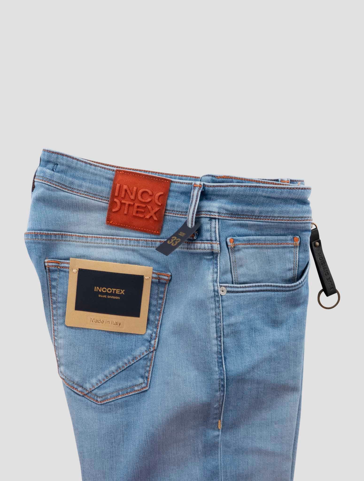 Incotex Blue Cotton Els Ea Jeans