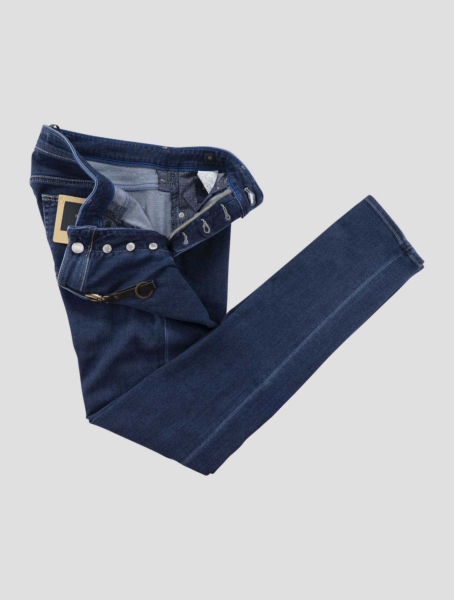 Incotex Dark Blue Cotton Pl Ea Jeans