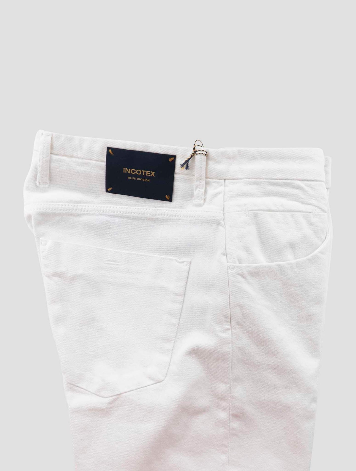 Incotex White Cotton Ea Jeans