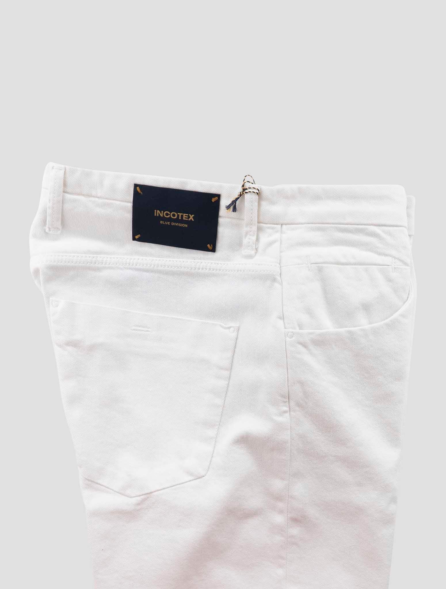 Incotex White Cotton Ea Jeans