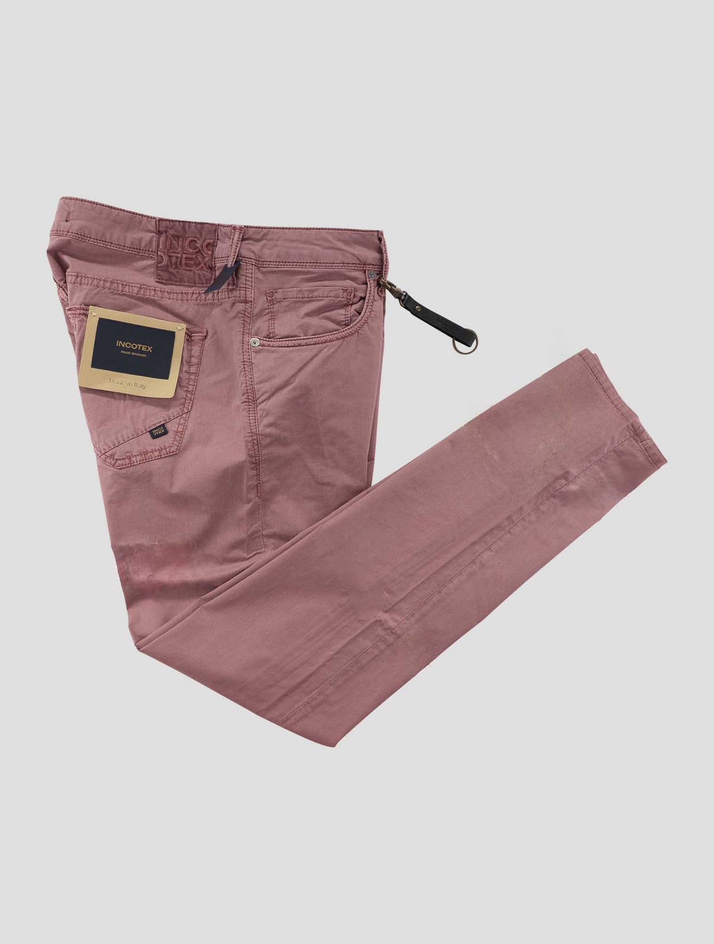 Incotex Pink Lyocell Cotton Ea Jeans