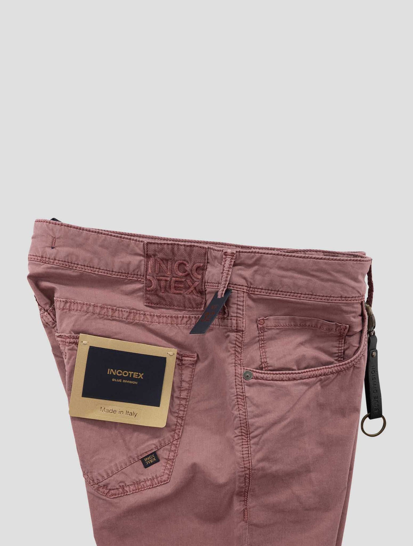 Incotex Pink Lyocell Cotton Ea Jeans