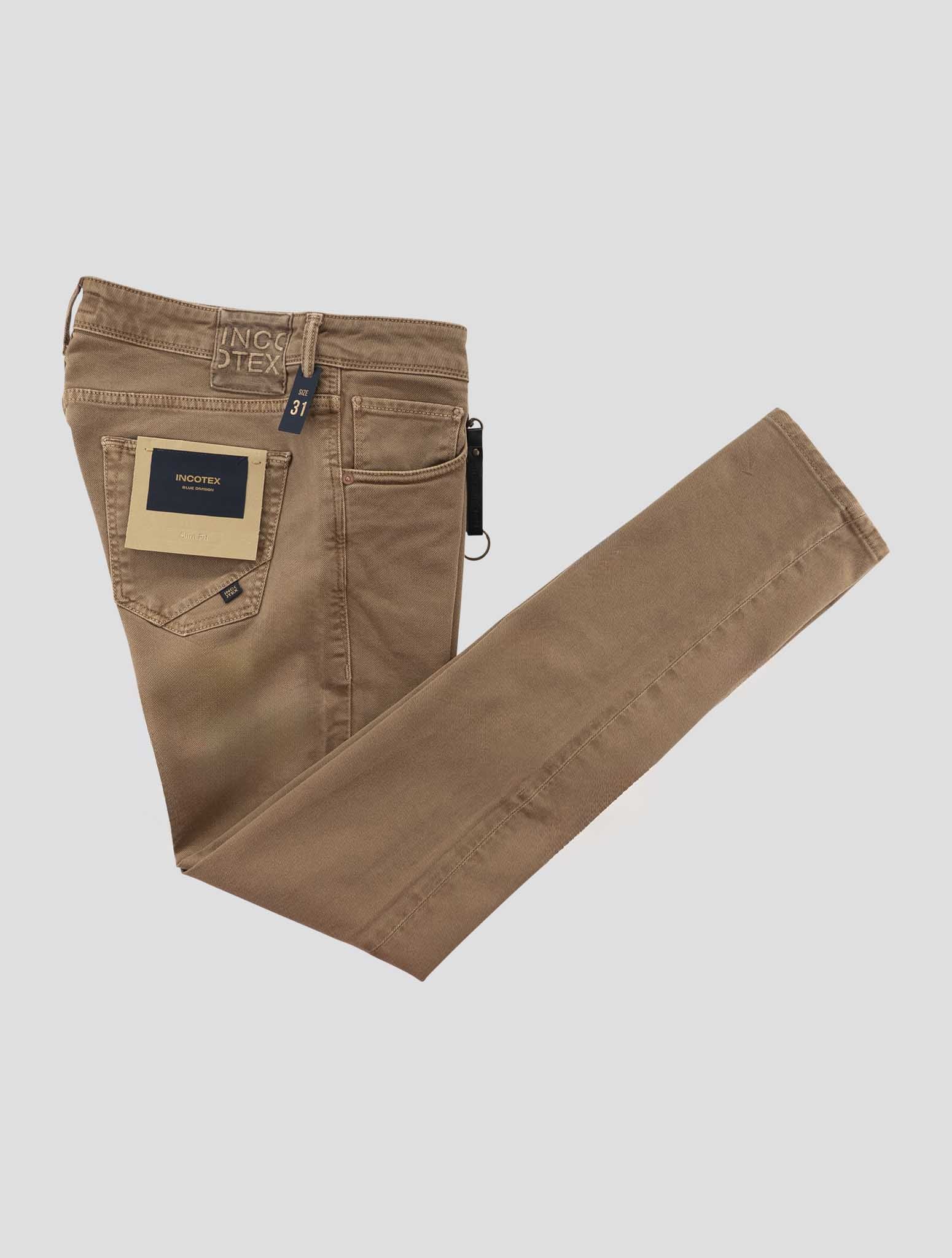 Incotex Beige Cotton Ea Jeans