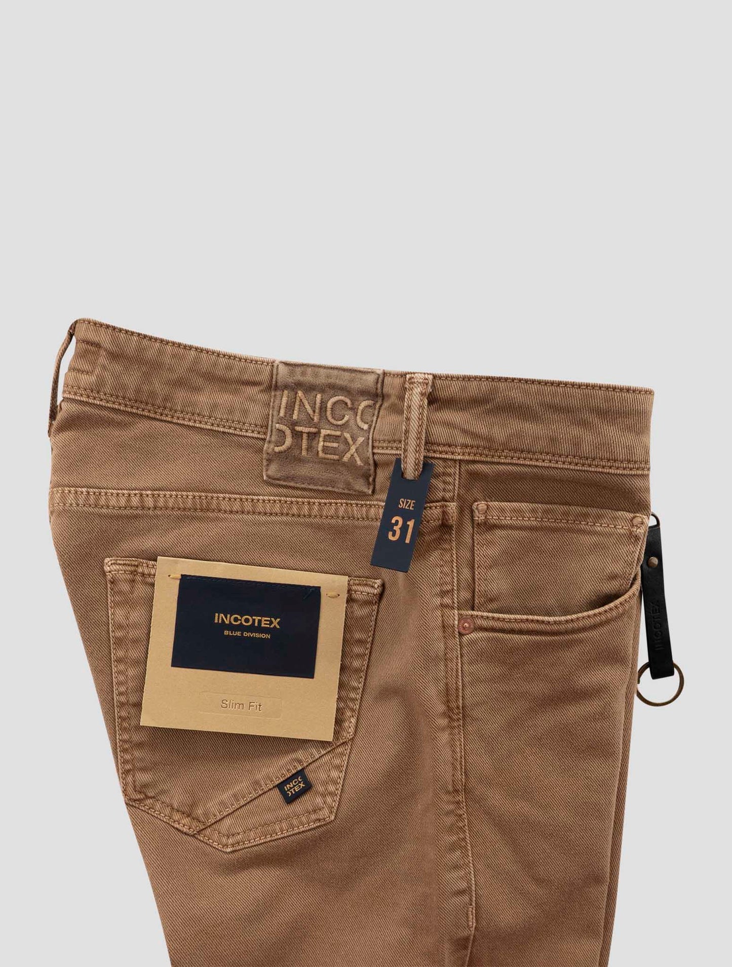 Incotex Beige Cotton Ea Jeans