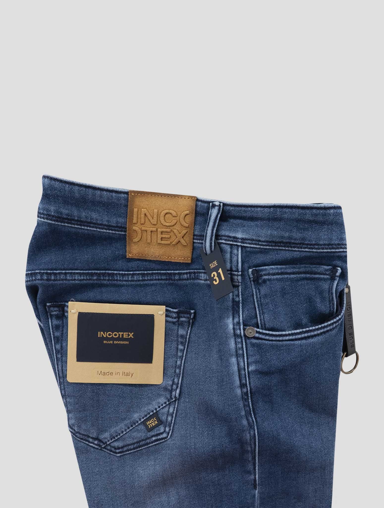 Incotex Blue Cotton Pl Ea Jeans