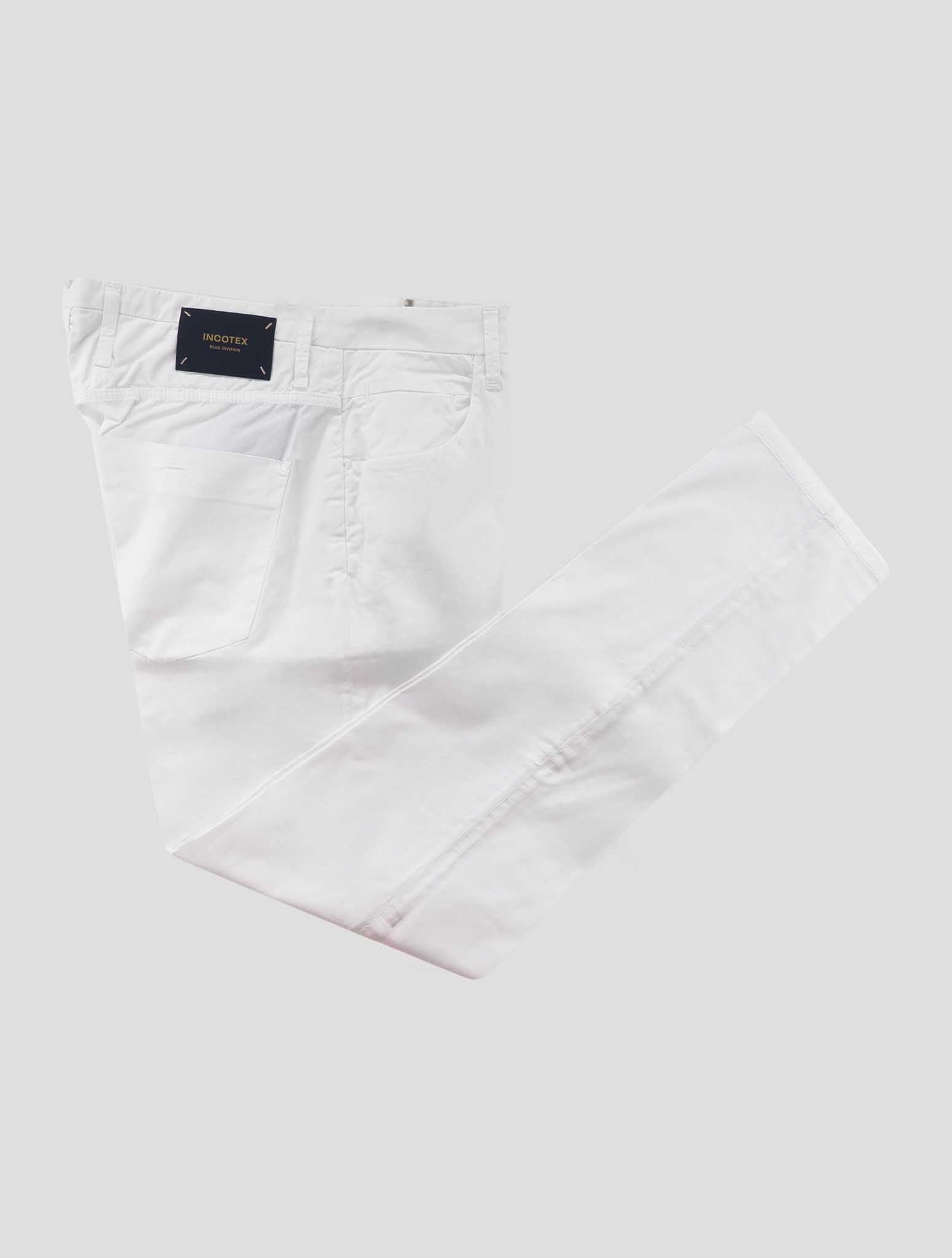 Incotex White Cotton Ea Jeans