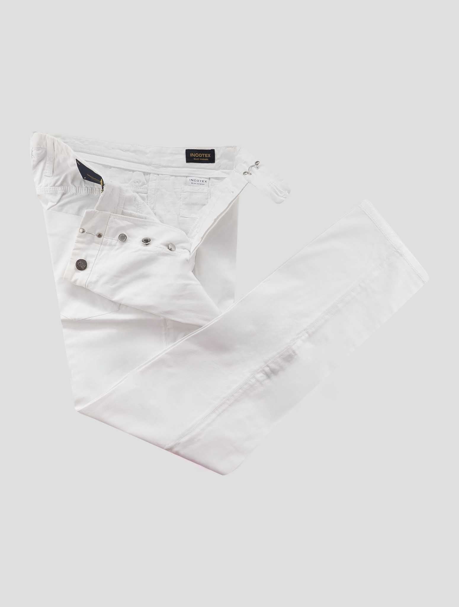 Incotex White Cotton Ea Jeans