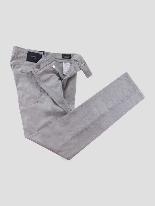 Incotex Gray Virgin Wool Ea Pants Mod.Jeans