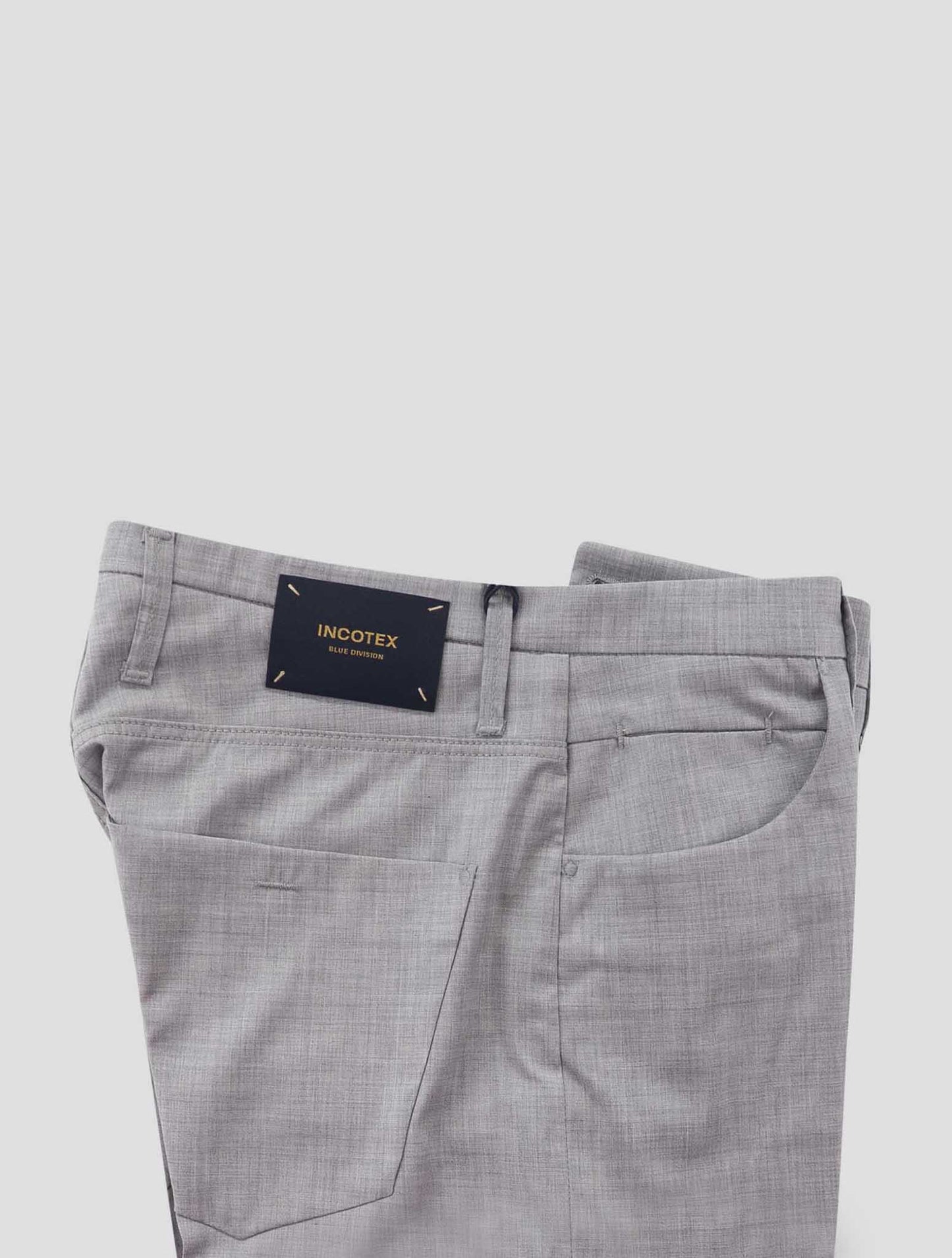 Incotex Gray Virgin Wool Ea Pants Mod.Jeans