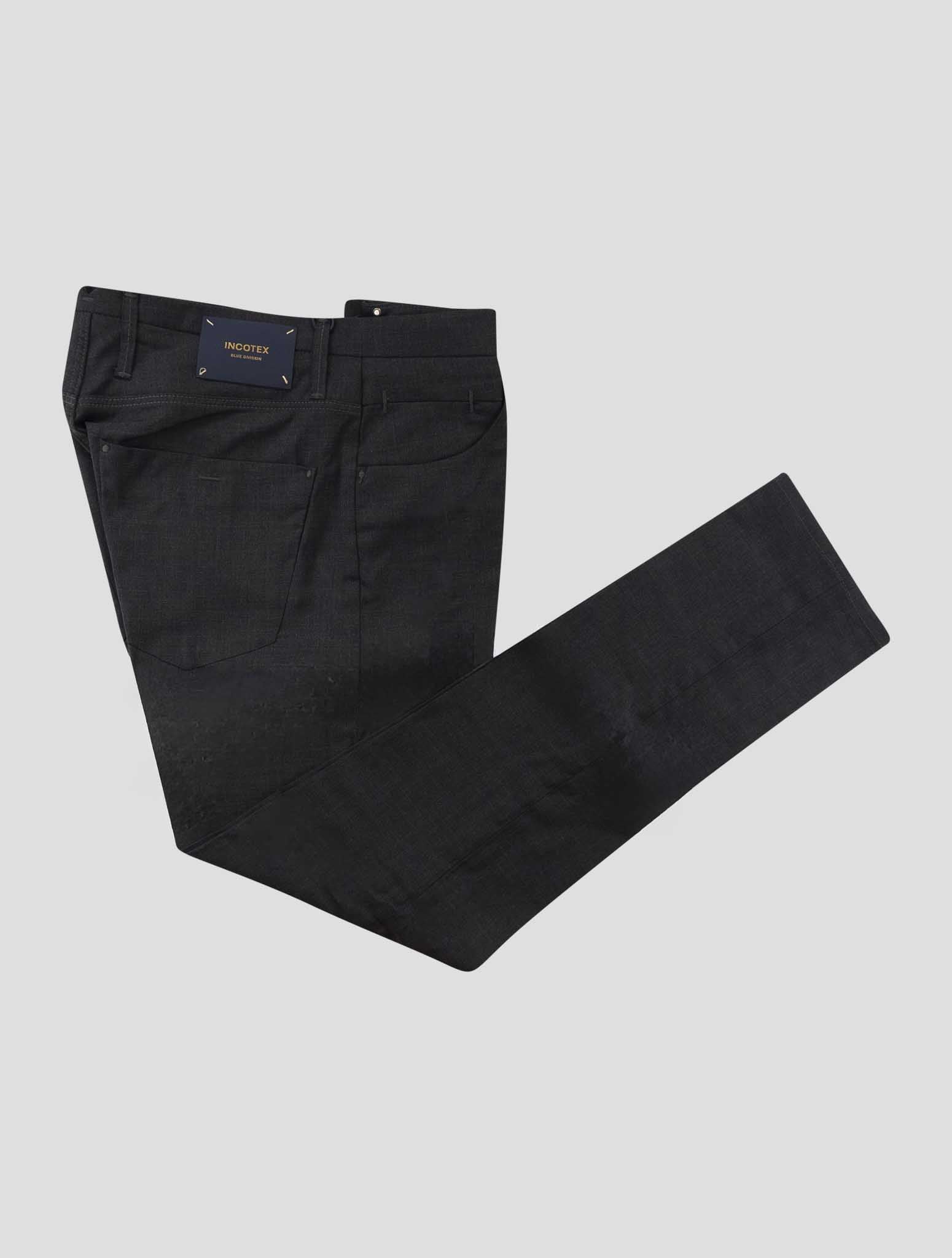 Incotex Dark Gray Virgin Wool Ea Jeans