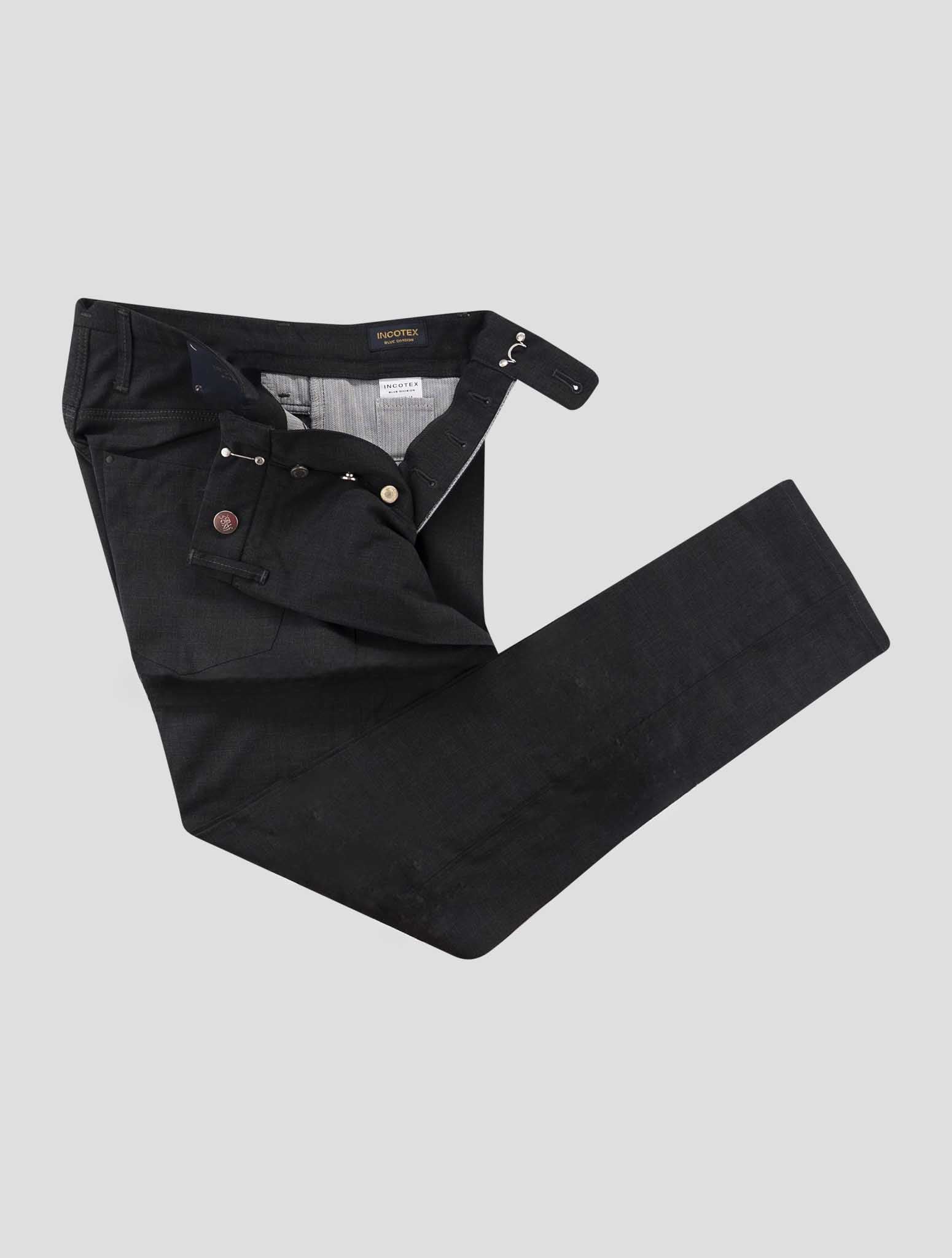 Incotex Dark Gray Virgin Wool Ea Jeans