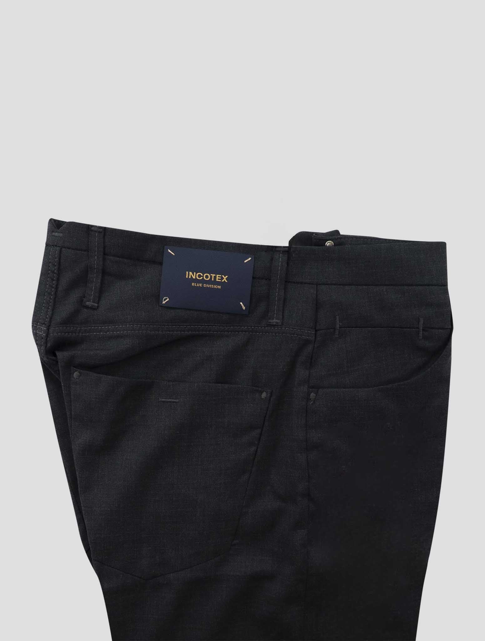 Incotex Dark Gray Virgin Wool Ea Jeans