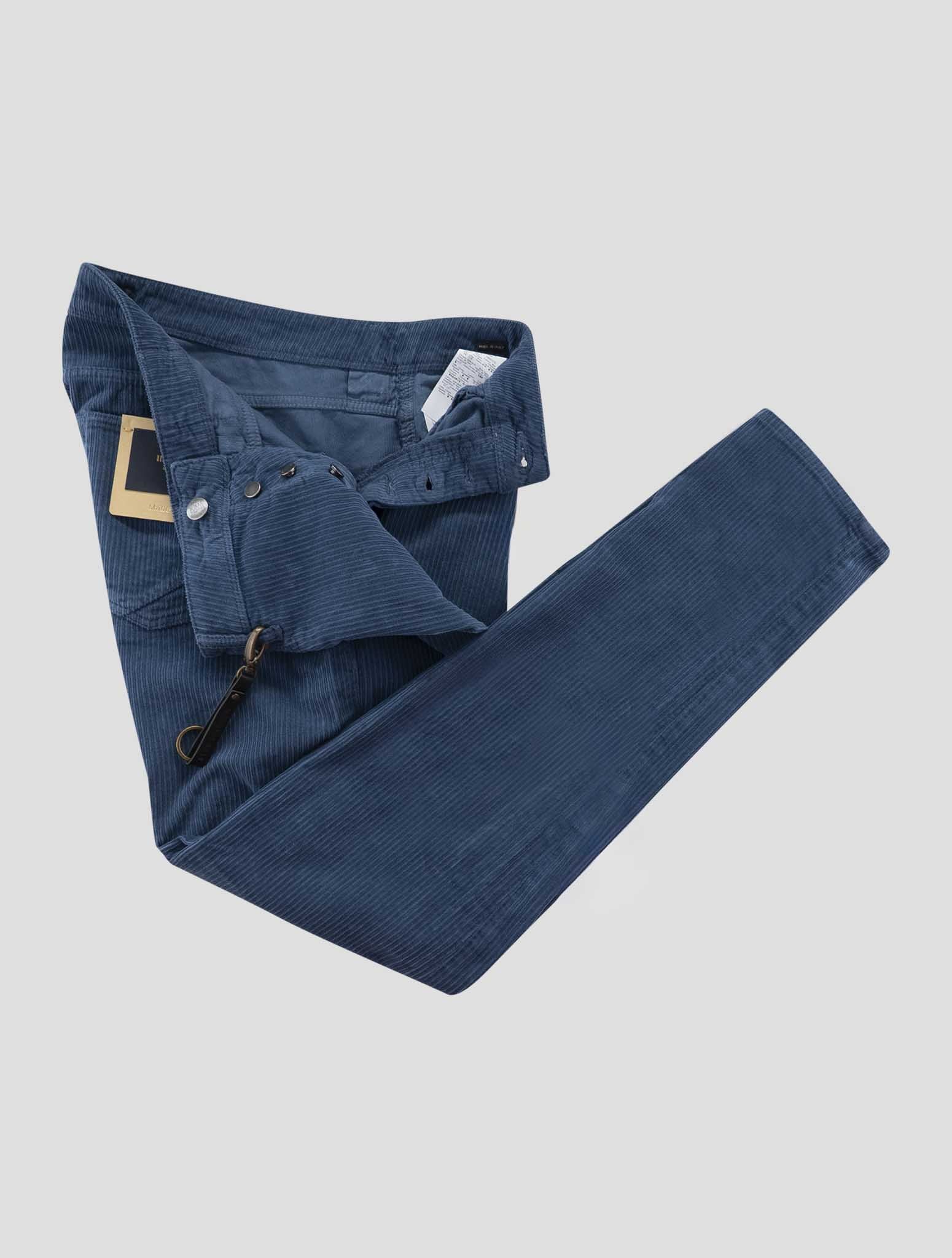 Incotex Blue Cotton Ea Velvet Jeans