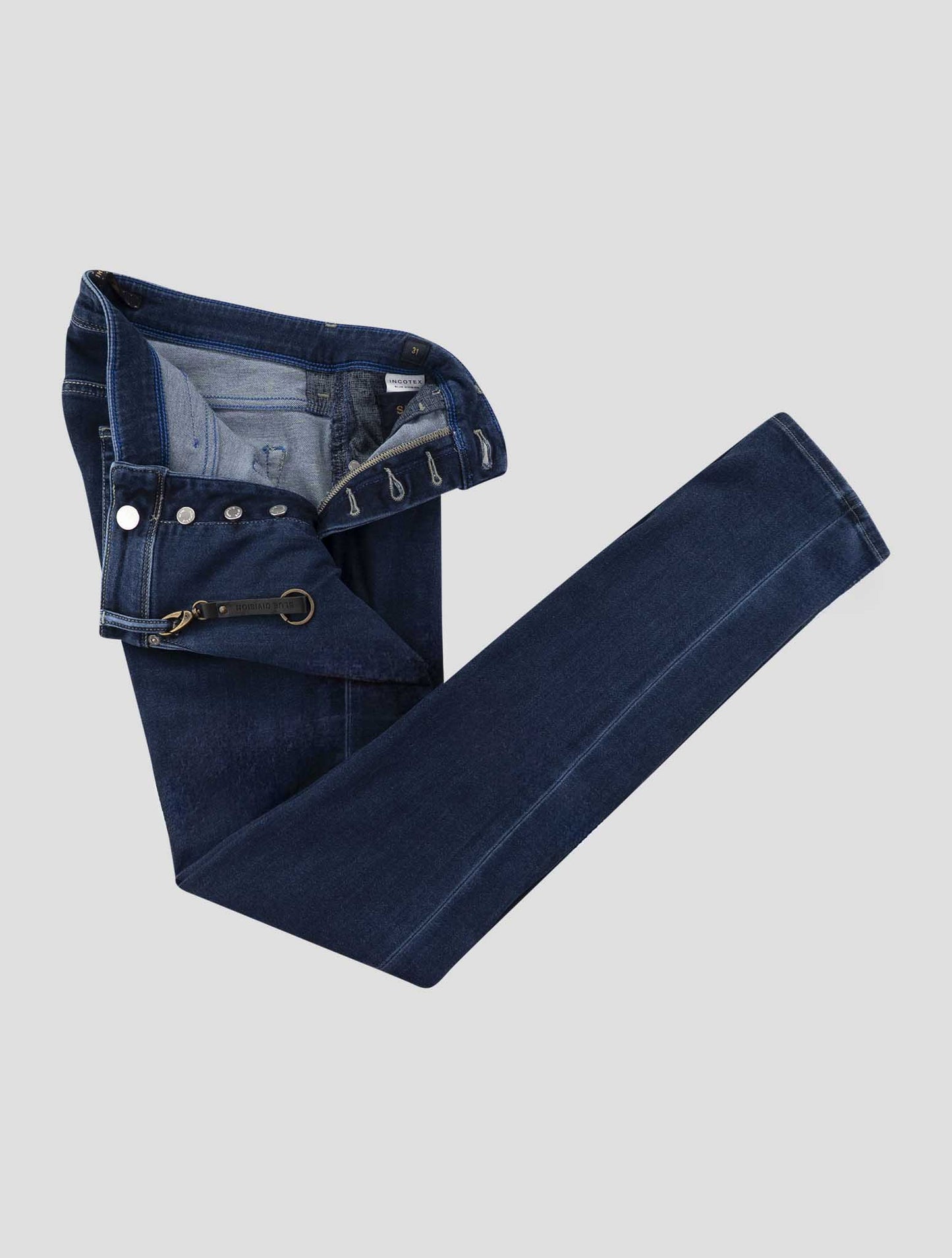 Incotex Blue Cotton Ea Limited Edition Jeans