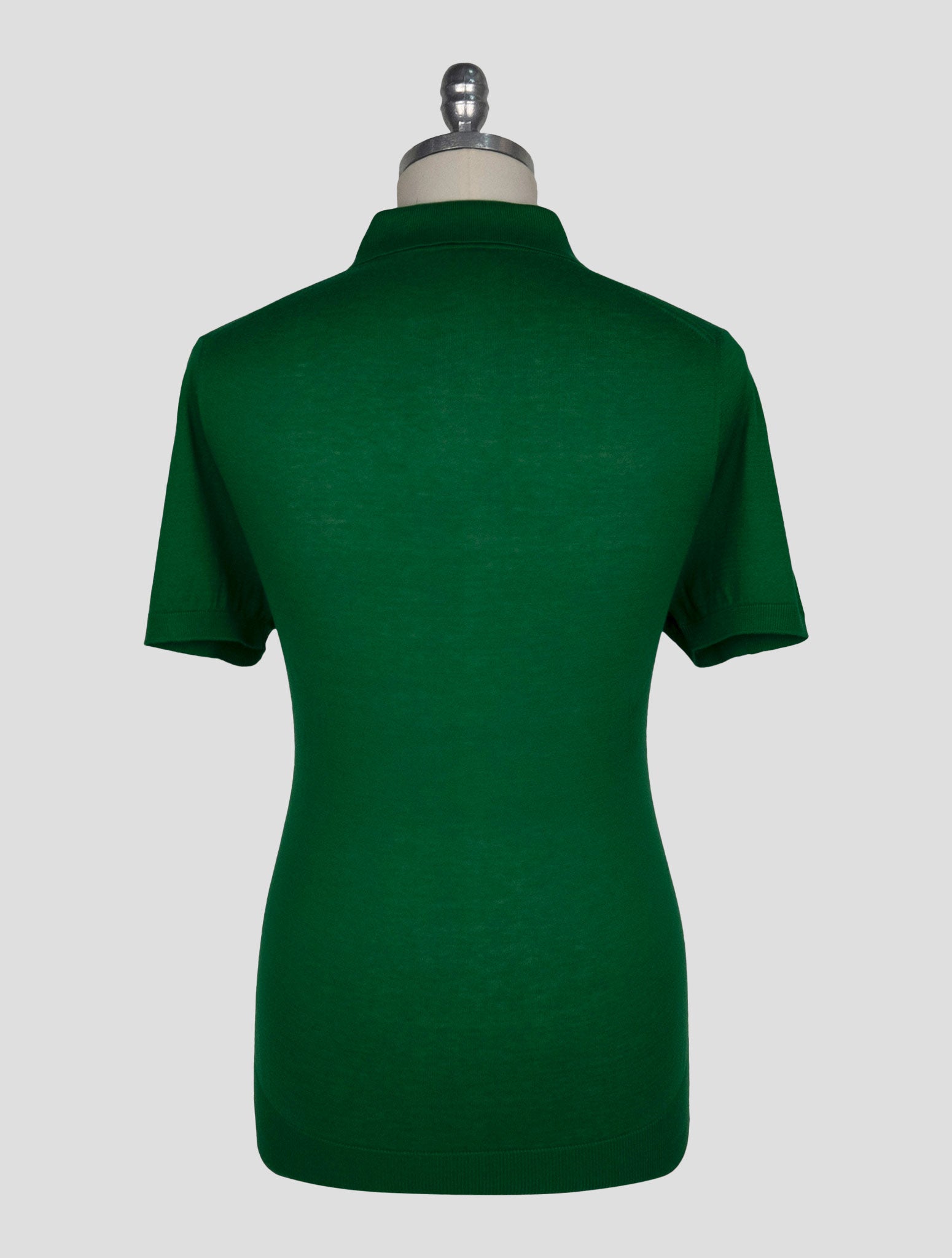 Kiton Green Cotton Polo
