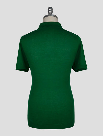 Kiton Green Cotton Polo