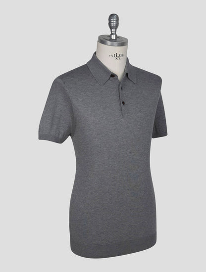 Kiton Gray Cotton Polo