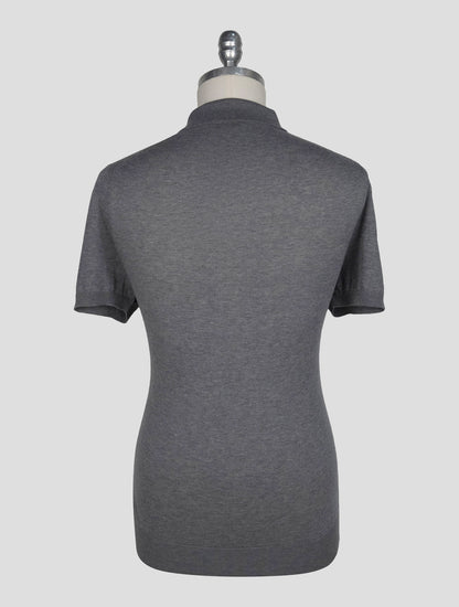 Kiton Gray Cotton Polo