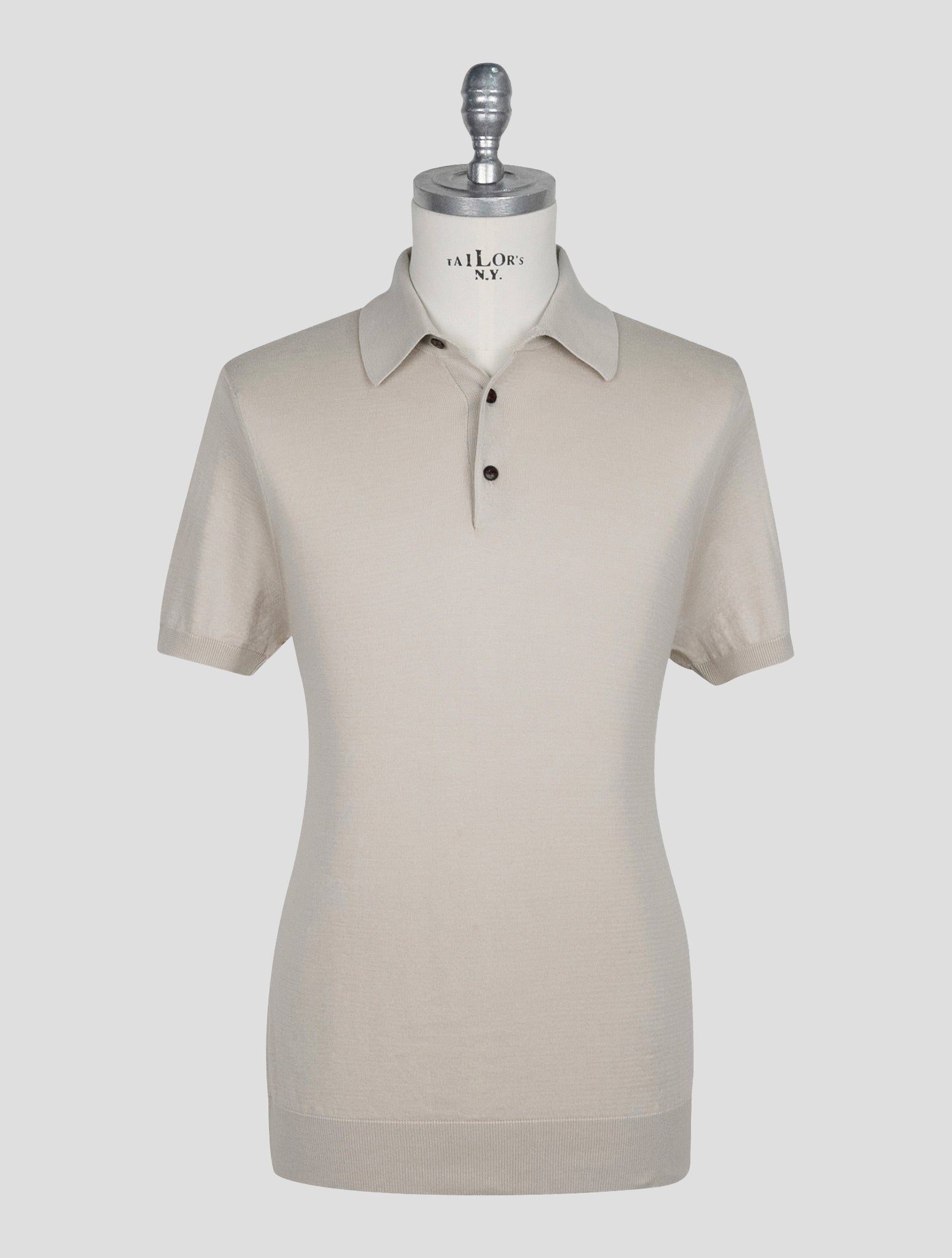 Kiton Beige Cotton Polo