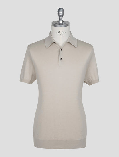 Kiton Beige Cotton Polo