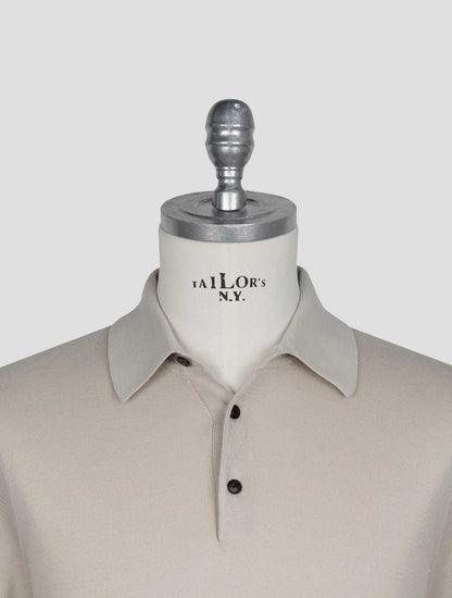 Kiton Beige Cotton Polo