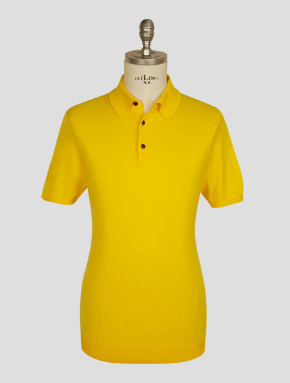 Kiton Yellow Cotton Polo