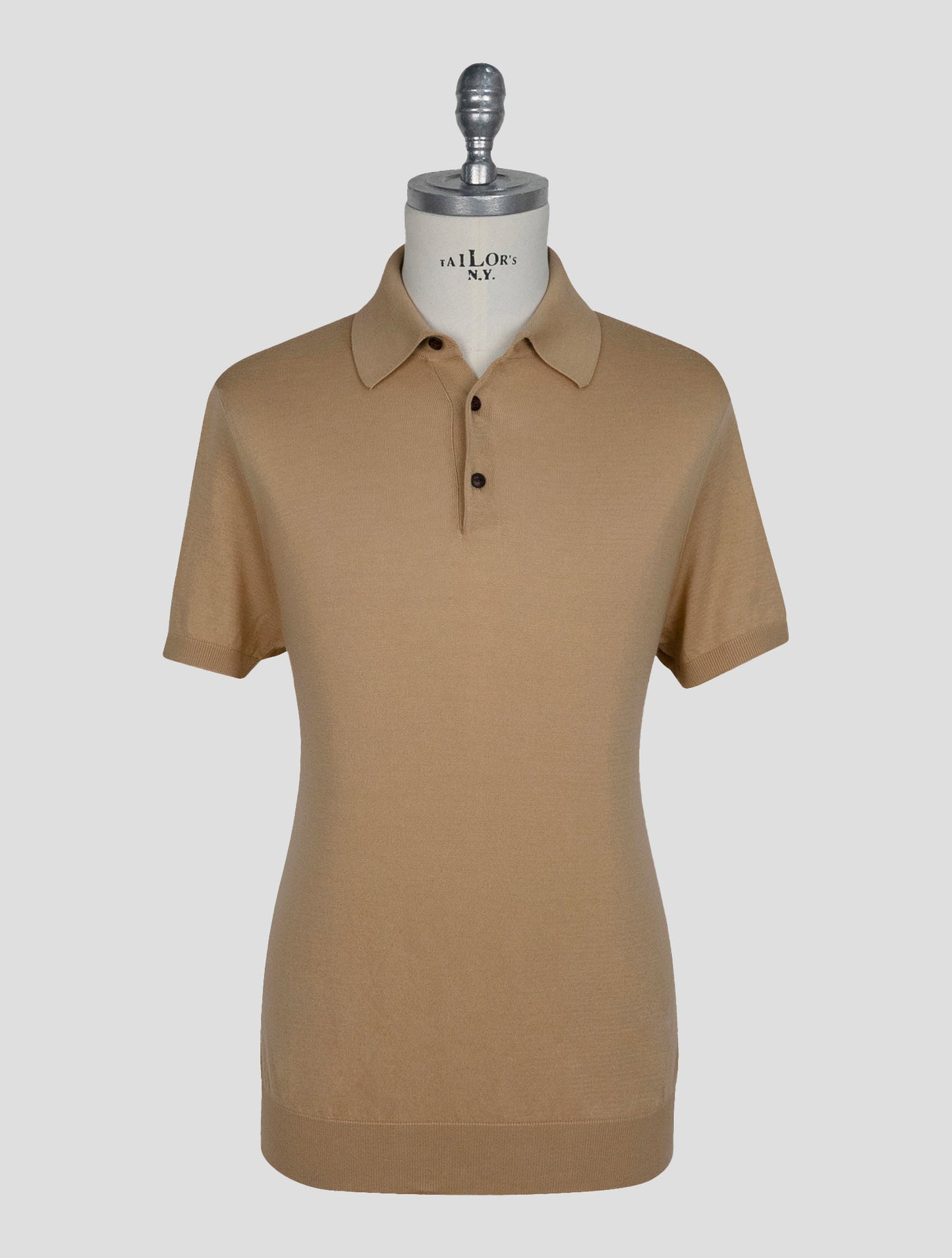Kiton Beige Cotton Polo